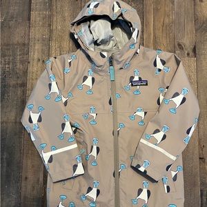 Patagonia toddler rain coat.